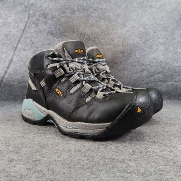 Keen Shoes Womens 11 Boot Work Utility Detroit XT Mid Leather Waterproof Lace Up - Picture 1 of 16